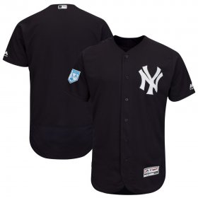 Wholesale Cheap Yankees Blank Navy 2019 Spring Training Flex Base Stitched MLB Jersey