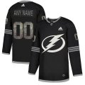 Wholesale Cheap Men's Adidas Lightning Personalized Authentic Black Classic NHL Jersey