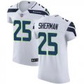 Wholesale Cheap Nike Seahawks #25 Richard Sherman White Men's Stitched NFL Vapor Untouchable Elite Jersey