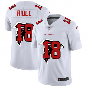 Wholesale Cheap Atlanta Falcons #18 Calvin Ridley White Men\'s Nike Team Logo Dual Overlap Limited NFL Jersey