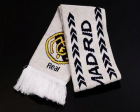 Wholesale Cheap Real Madrid Soccer Football Scarf White