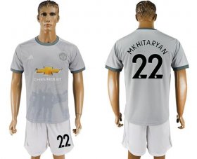 Wholesale Cheap Manchester United #22 Mkhitaryan Sec Away Soccer Club Jersey