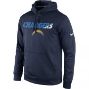 Wholesale Cheap Los Angeles Chargers Nike Kick Off Staff Performance Pullover Hoodie Navy