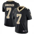 Wholesale Cheap Nike Saints #7 Morten Andersen Black Team Color Men's Stitched NFL Vapor Untouchable Limited Jersey