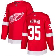 Wholesale Cheap Adidas Red Wings #35 Jimmy Howard Red Home Authentic Stitched Youth NHL Jersey