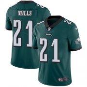 Wholesale Cheap Nike Eagles #21 Jalen Mills Green Team Color Men's Stitched NFL Vapor Untouchable Limited Jersey