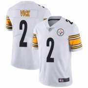Wholesale Cheap Men's Pittsburgh Steelers #2 Michael Vick White Vapor Untouchable Limited Stitched Jersey