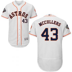 Wholesale Cheap Astros #43 Lance McCullers White Flexbase Authentic Collection 2019 World Series Bound Stitched MLB Jersey
