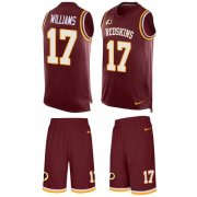 Wholesale Cheap Nike Redskins #17 Doug Williams Burgundy Red Team Color Men's Stitched NFL Limited Tank Top Suit Jersey