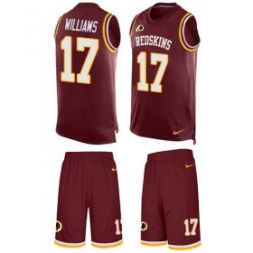 Wholesale Cheap Nike Redskins #17 Doug Williams Burgundy Red Team Color Men\'s Stitched NFL Limited Tank Top Suit Jersey
