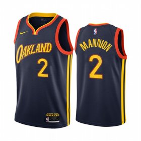 Wholesale Cheap Nike Warriors #2 Nico Mannion Navy NBA Swingman 2020-21 City Edition Jersey