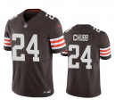 Wholesale Cheap Men's Cleveland Browns #24 Nick Chubb Brown 2023 F.U.S.E. Vapor Untouchable Limited Stitched Jersey