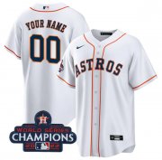 Wholesale Cheap Men's Houston Astros Active Player Custom White 2022 World Series Champions Cool Base Stitched Baseball Jersey