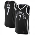 Wholesale Cheap Nike Brooklyn Nets #7 Jeremy Lin Black NBA Swingman City Edition Jersey