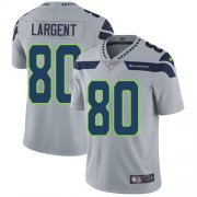 Wholesale Cheap Nike Seahawks #80 Steve Largent Grey Alternate Men's Stitched NFL Vapor Untouchable Limited Jersey