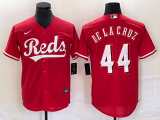 Wholesale Cheap Men's Cincinnati Reds #44 Elly De La Cruz Red Cool Base Stitched Baseball Jersey 1