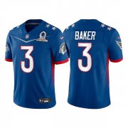 Wholesale Cheap Men's Arizona Cardinals #3 Budda Baker 2022 Royal NFC Pro Bowl Stitched Jersey