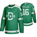 Wholesale Cheap Adidas Dallas Stars #16 Joe Pavelski Men's Green 2020 Winter Classic Retro NHL Jersey