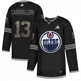 Wholesale Cheap Adidas Oilers #13 Michael Cammalleri Black Authentic Classic Stitched NHL Jersey
