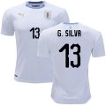 Wholesale Cheap Uruguay #13 G.Silva Away Soccer Country Jersey