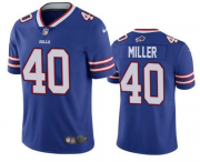 Wholesale Cheap Men's Buffalo Bills #40 Von Miller Royal Vapor Untouchable Limited Stitched Jersey