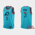 Wholesale Cheap Men's Phoenix Suns #3 Chris Paul 2022-23 Blue City Edition Stitched Basketball Jersey