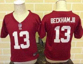 Wholesale Cheap Toddler Nike Giants #13 Odell Beckham Jr Red Alternate Stitched NFL Elite Jersey