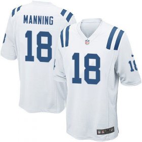 Wholesale Cheap Nike Colts #18 Peyton Manning White Youth Stitched NFL Elite Jersey