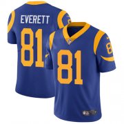 Wholesale Cheap Nike Rams #81 Gerald Everett Royal Blue Alternate Men's Stitched NFL Vapor Untouchable Limited Jersey