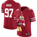 Cheap San Francisco 49ers #97 Nick Bosa Nike Team Hero Vapor Limited NFL Jersey Red