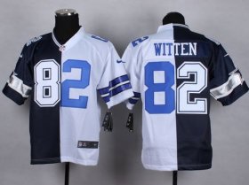 Wholesale Cheap Nike Cowboys #82 Jason Witten Navy Blue/White Men\'s Stitched NFL Elite Split Jersey