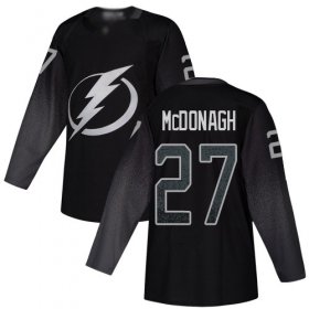 Cheap Adidas Lightning #27 Ryan McDonagh Black Alternate Authentic Youth Stitched NHL Jersey