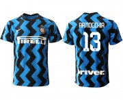 Wholesale Cheap Men 2020-2021 club Inter Milan home aaa versio 13 blue Soccer Jerseys