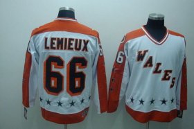 Wholesale Cheap Penguins #66 Mario Lemieux Stitched White CCM All-Star NHL Jersey
