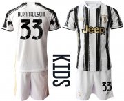 Wholesale Cheap Youth 2020-2021 club Juventus home 33 white Soccer Jerseys
