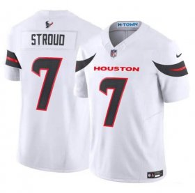 Cheap Men\'s Houston Texans #7 C.J. Stroud White 2024 Vapor F.U.S.E. Limited Stitched Jersey