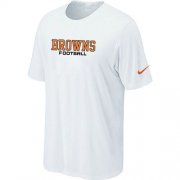 Wholesale Cheap Nike Cleveland Browns Sideline Legend Authentic Font Dri-FIT NFL T-Shirt White