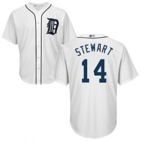 Wholesale Cheap Tigers #14 Christin Stewart White Cool Base Stitched Youth MLB Jersey