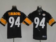 Wholesale Cheap Steelers #94 Lawrence Timmons Black Stitched NFL Jersey
