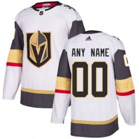 Wholesale Cheap Men\'s Adidas Vegas Golden Knights Personalized Authentic White Road NHL Jersey