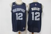 Wholesale Cheap Men's Memphis Grizzlies #12 Ja Morant Black Nike Diamond 2022 City Edition Swingman Stitched Jersey