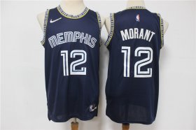 Wholesale Cheap Men\'s Memphis Grizzlies #12 Ja Morant Black Nike Diamond 2022 City Edition Swingman Stitched Jersey