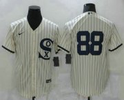 Wholesale Cheap Men's chicago white sox #88 luis robert 2021 cream field of dreams cool base stitched nike jersey
