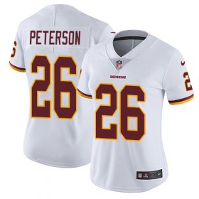 Wholesale Cheap Nike Redskins #26 Adrian Peterson White Women\'s Stitched NFL Vapor Untouchable Limited Jersey
