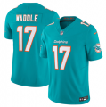 Wholesale Cheap Men's Miami Dolphins #17 Jaylen Waddle Aqua 2023 F.U.S.E Vapor Limited Stitched Football Jersey