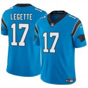 Cheap Youth Carolina Panthers #17 Xavier Legette Blue 2024 Draft F.U.S.E. Vapor Limited Football Stitched Jersey