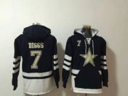 Wholesale Cheap Mens Nfl Dallas Cowboys #7 Trevon Diggs Dark Blue One Front Pocket Pullover Hoodie Jersey