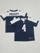 Wholesale Cheap Toddlers Dallas Cowboys #4 Dak Prescott Blue Thanksgiving 2021 Vapor Untouchable Stitched Nike Limited Jersey