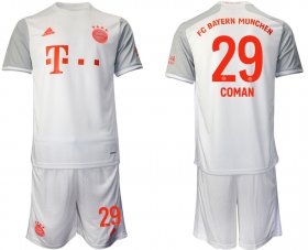 Wholesale Cheap Men 2020-2021 club Bayern Munchen away 29 white Soccer Jerseys
