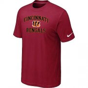 Wholesale Cheap Nike NFL Cincinnati Bengals Heart & Soul NFL T-Shirt Red